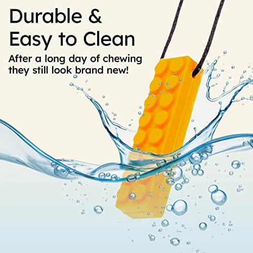 Durable and easy to clean Sensory Chewing Necklace for autism and ADHD, designed for kids with sensory needs. | autism sensory chew necklaces